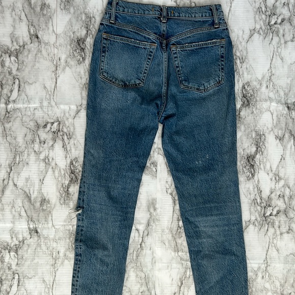 Free People We The Free | size 27 distressed skinny jeans high rise 5 button fly - Picture 12 of 16